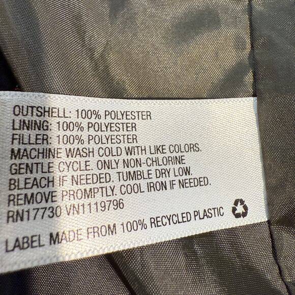 Merona Women’s Green Quilted Hooded Long Coat Jacket Size Large - Picture 5 of 7